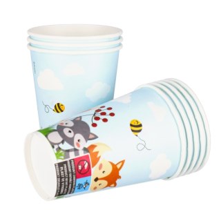 PAPER CUP 200 ML FOREST ANIMALS 8 PCS. ARPEX DC3096-X ARPEX