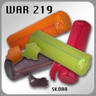 PENCIL CASE TUBE ONE ZIP LEATHER WARTA W219 WARTA STELLA