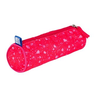 OXFORD FLORAL TUBE PENCASE DARK PINK HAMELIN