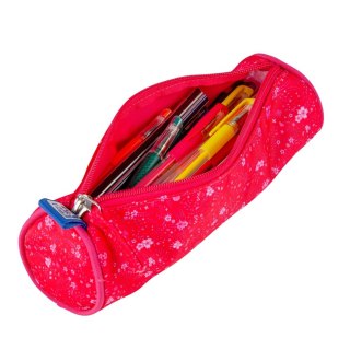 OXFORD FLORAL TUBE PENCASE DARK PINK HAMELIN