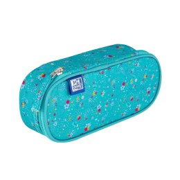 OXFORD FLORAL TURQUOISE HAMELIN PENCIL CASE WITH FLAP