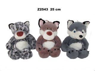 PLUSH TOY ANIMALS 25CM SEATING MIX SA SUN-DAY