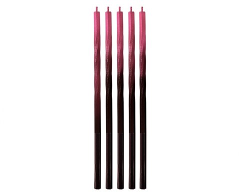 BIRTHDAY CANDLES SCREWS PACK OF 5 PCS. RED/BLACK OMBRE GODAN 7C-SSOC GODAN