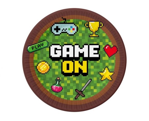 GAME ON PAPER PLATES, 18 CM, 6 PCS GODAN