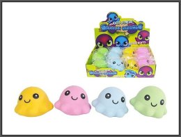 Squeezable octopus ball 8CM 4-COLORS HIPO