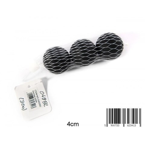 RUBBER BALL 4CM BLACK NET A 3 TOYS 0498L MID TOYS