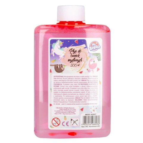 BUBBLE LIQUID 500 ML UNICORN MY BUBBLE 445927 MC SOAP BUBBLES