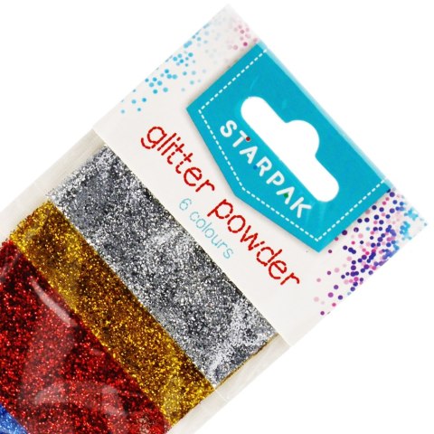 GLITTER LOOSE CANDY 6 COLORS 2G STARPAK 457120