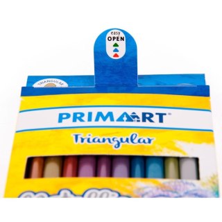 PENCILS 12 COLORS METALLIC TRIANGULAR PRIMA ART 399437