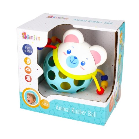 RUBBER BALL WITH A RATCHET BEAR BAM BAM 383722 BAM BAM