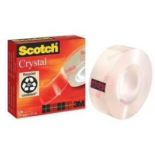 ADHESIVE TAPE 19MMX33MB CRISTAL CLEAR TAPE 3M SCOTCH 600 3M