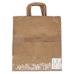 PAPER BAG WITH TWISTED HANDLES 305X340 GRAY 25 PCS PAPPYRUS PAPYRUS