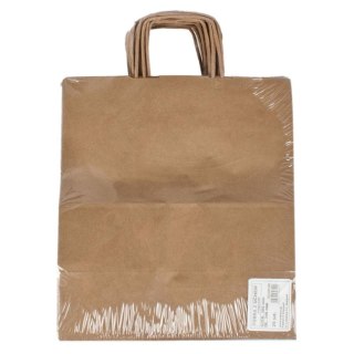PAPER BAG WITH TWISTED HANDLES 305X340 GRAY 25 PCS PAPPYRUS PAPYRUS