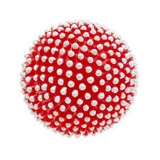 DOG TOY SQUEAKING BALL WITH SPIKES MIX 8CM AM 215 AM TOYS