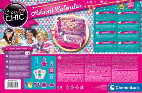 CREATIVE SET CRAZY CHIC ADVENT CALENDAR CLEMENTONI 78797 CLEMENTONI