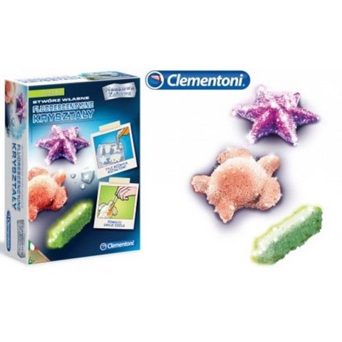 CREATIVE SET FLUORESCENT CLEMENTONI CRYSTALS 60584 CLEMENTONI