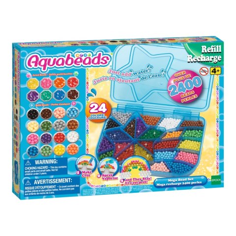 AQUABEADS LARGE SET OF BEADS SUPPLEMENT 31502 WB4 EPOCH