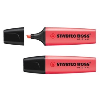 HIGHLIGHTER RED BOSS PACK OF 10 STABILO BOSS 70/40 STABILO