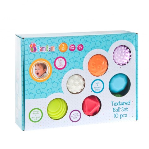 SET OF SENSORY BALLS 10 PCS. BAM BAM 466868 BAM BAM