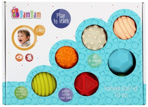 SET OF SENSORY BALLS 10 PCS. BAM BAM 466868 BAM BAM