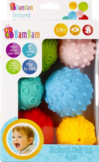 SET OF SENSORY BALLS 6 PCS. BAM BAM 471563 BAM BAM