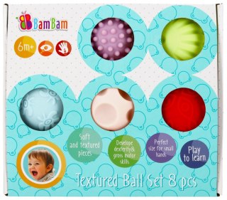 SET OF SENSORY BALLS 8 PCS. BAM BAM 428312 BAM BAM