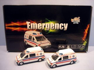 METAL EMERGENCY CAR WITH SOUND 14CM HIPO HKG004P HIPO