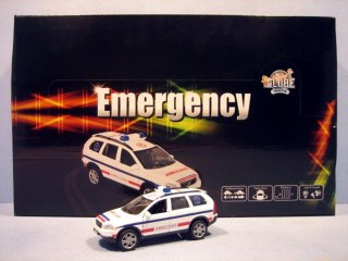 METAL EMERGENCY CAR WITH SOUND 14CM HKG025 HIPO
