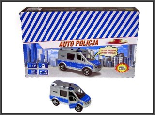 AUTO POLICE VAN METAL WITH SOUND 11CM HIPO HKG088 HIPO