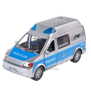 AUTO POLICE VAN METAL WITH SOUND 14CM HIPO HKG064 HIPO