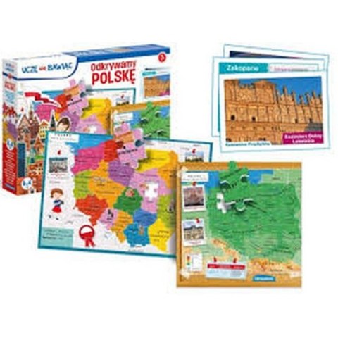 EDUCATIONAL PUZZLES DISCOVERING POLAND CLEMENTONI 50021 CLEMENTONI