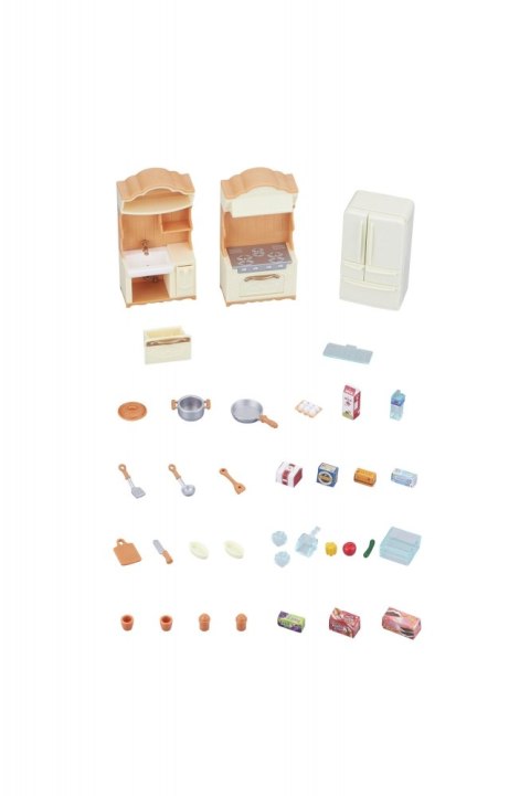 SYLVANIAN COUNTRY KITCHEN WITH FRIDGE 5341 PUD6 EPOCH