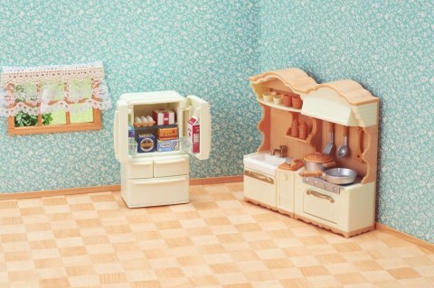 SYLVANIAN COUNTRY KITCHEN WITH FRIDGE 5341 PUD6 EPOCH