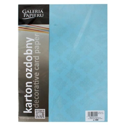 DECORATIVE CARDBOARD A4 230 G GLAMOR BLUE PAPER GALLERY 39224 ARGO