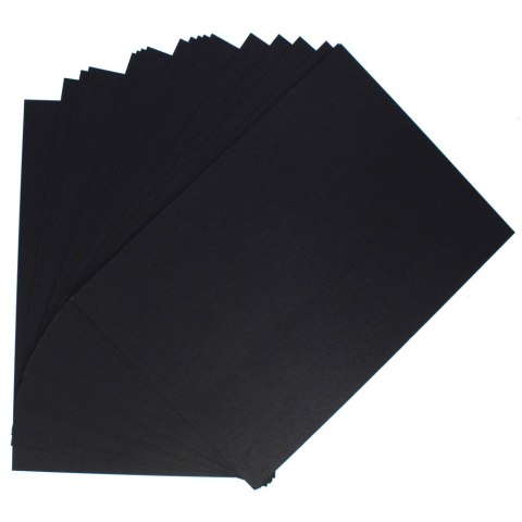 DECORATIVE CARDBOARD A4 BLACK 250G MILLENIUM GALLERY OF PAPER FOIL PACK20PCS 200717 ARGO ARGO