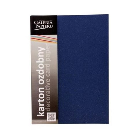 DECORATIVE CARDBOARD A4 NAVY MICA 240G PAPER GALLERY 004581 ARGO