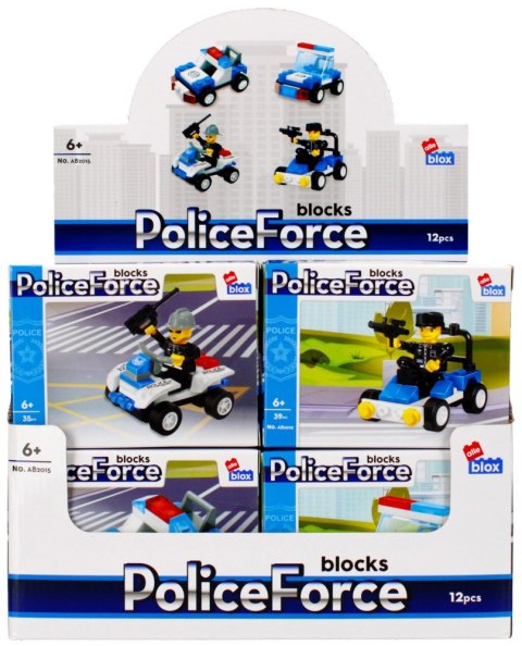 BUILDING BLOCKS 29-39 ELEMENTS POLICE DISPLAY ALLEBLOX 492820 ALLEBLOX