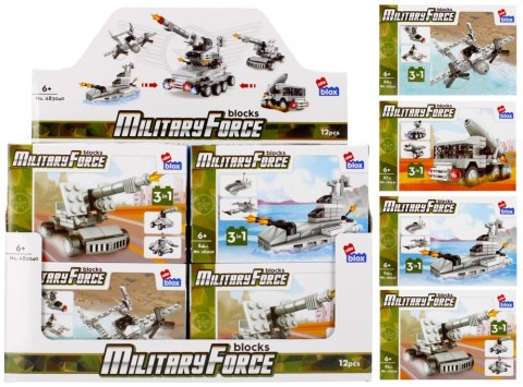 BUILDING BLOCKS 62-67 ELEMENTS MILITARY DISPLAY ALLEBLOX 492869 ALLEBLOX