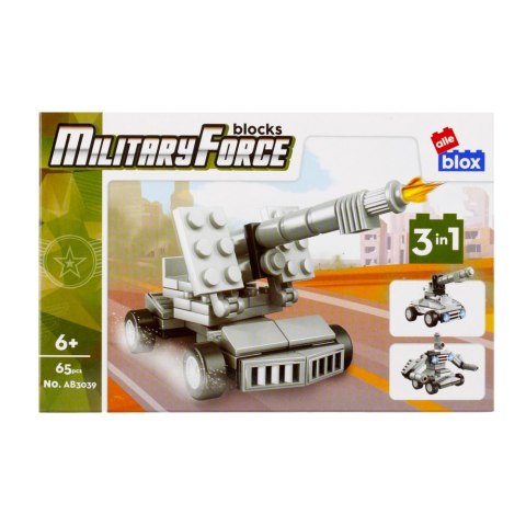 BUILDING BLOCKS 62-67 ELEMENTS MILITARY DISPLAY ALLEBLOX 492869 ALLEBLOX