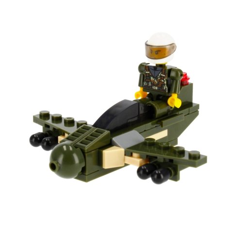 BUILDING BLOCKS 63-64 ELEMENTS MILITARY ALLEBLOX 477374 ALLEBLOX