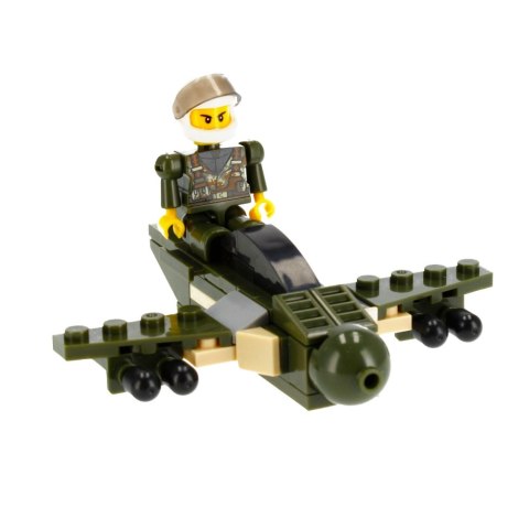 BUILDING BLOCKS 63-64 ELEMENTS MILITARY ALLEBLOX 477374 ALLEBLOX