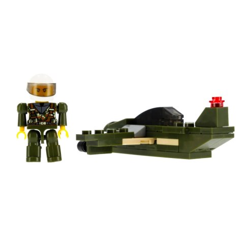 BUILDING BLOCKS 63-64 ELEMENTS MILITARY ALLEBLOX 477374 ALLEBLOX