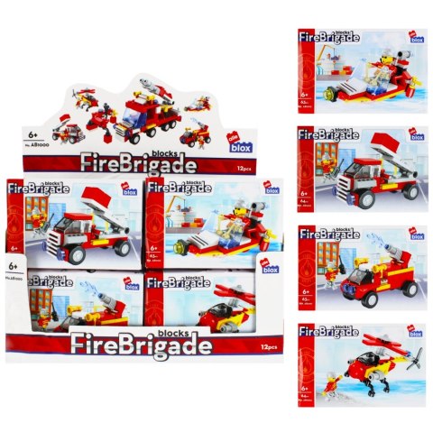 BUILDING BLOCKS 63-64 ELEMENTS FIRE DEPARTMENT ALLEBLOX 477372 ALLEBLOX