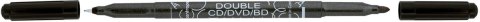 DOUBLE-SIDED CENTROPEN MARKER FOR CD/DVD/BD 3616/12 BLACK CENTROPEN