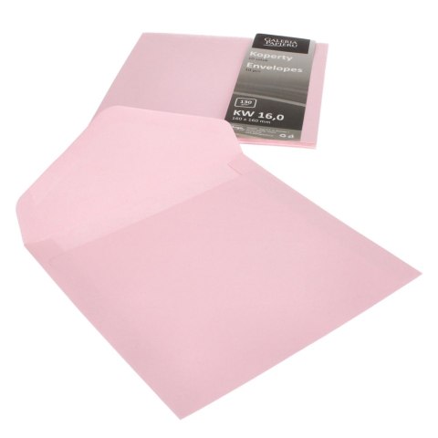 ENVELOPE 160X160 UNGLUED PINK SATIN PACK OF 10 PCS. PAPER GALLERY 280326 ARGO