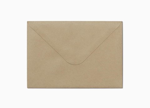 ENVELOPE C6 UNGLUED LIGHT BROWN NATURE PAPER GALLERY 280220 ARGO