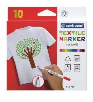 FABRIC MARKER CENTROPEN "TEXTILE MARKER" 2739 10 COLORS CENTROPEN