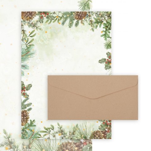 STATIONERY A4 10 ENVELOPES DL/20K PAPER GALLERY HOLIDAYS FOL ARGO 20612 ARGO