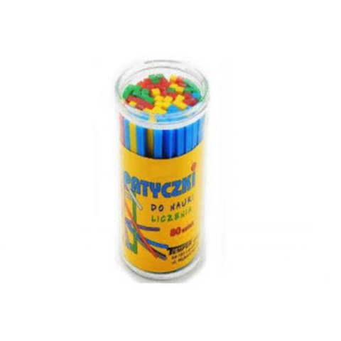 PLASTIC COUNTING STICKS 80 PCS. TEMPERA 080 TEMPER