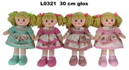 PLUSH TOY DOLL WITH VOICE 30 CM SUN-DAY L0321 SUN-DAY